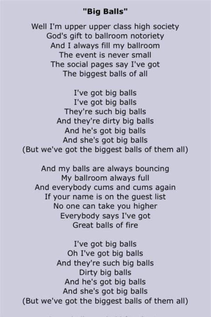 3 big ball lyrics