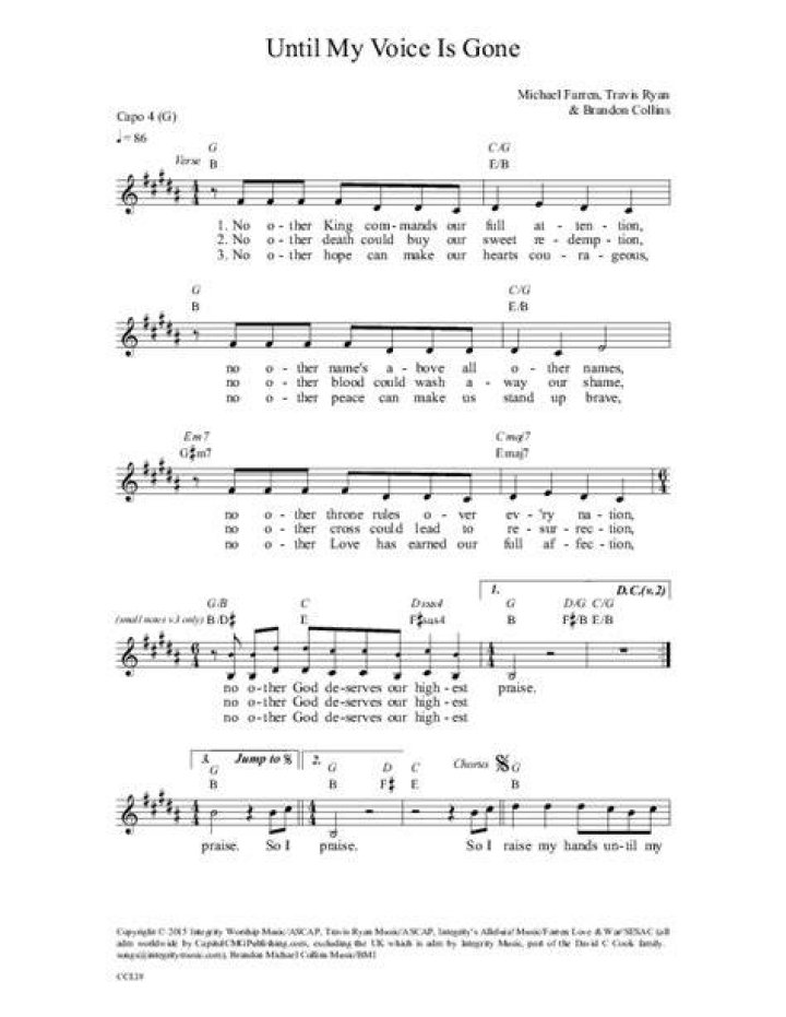 And i’ll scream until my voice is gone lyrics