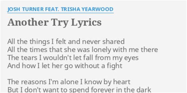 Another try lyrics