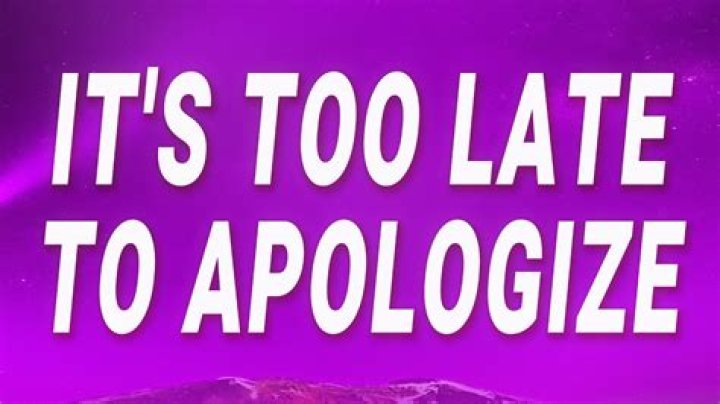 Apologize rap lyrics