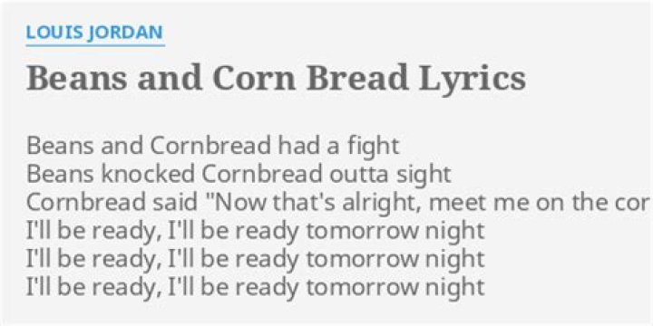 Beans and cornbread lyrics