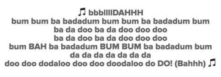 Bum bum dee dum lyrics