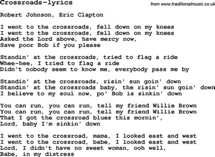 .crossroads lyrics
