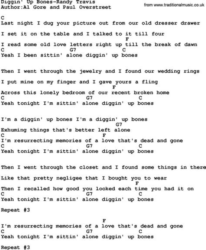 Digging up the bones lyrics