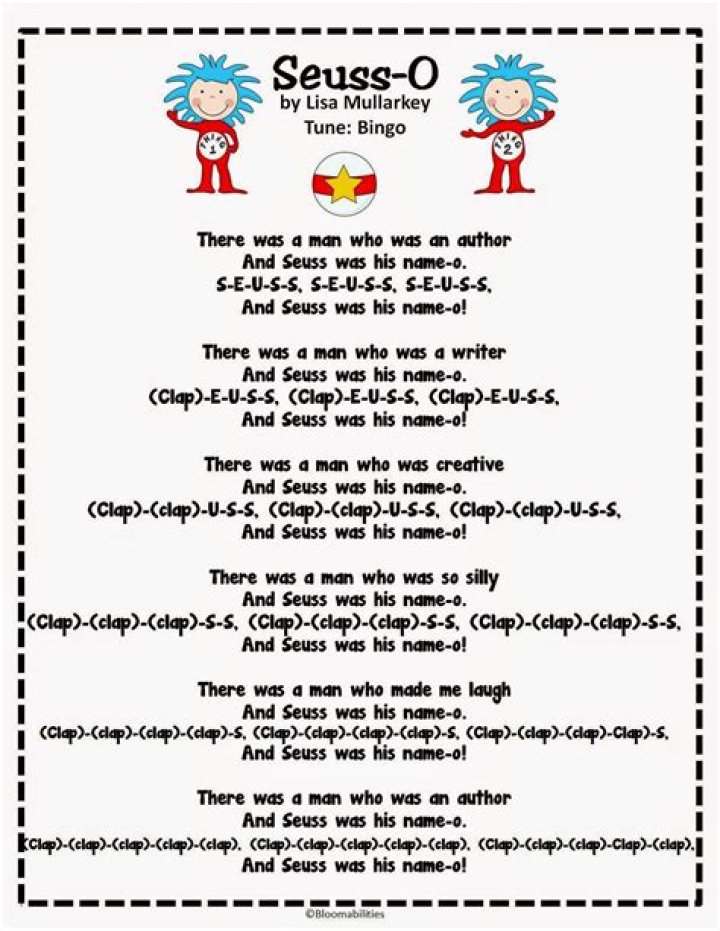 Dr. seuss lyrics