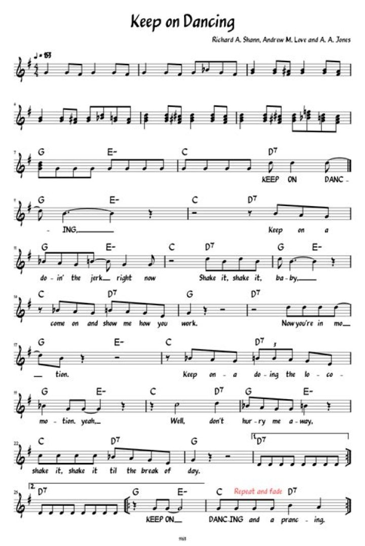 Everybody keep on dancing lyrics