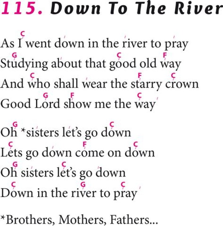 Floating down down down the river lyrics