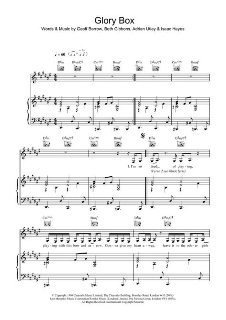 Glory box lyrics