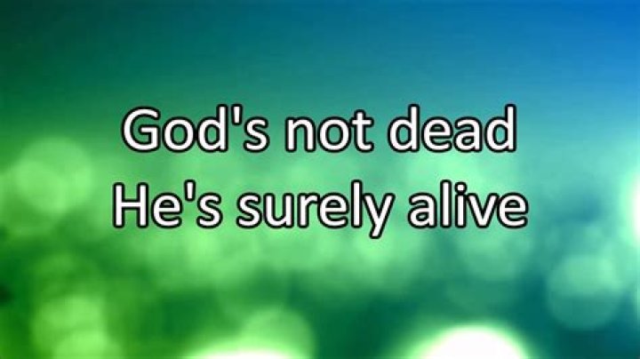 God not dead lyrics