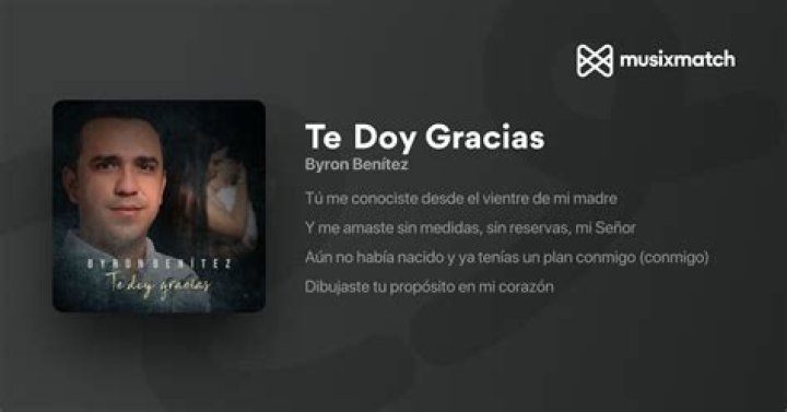 Gracias te doy lyrics