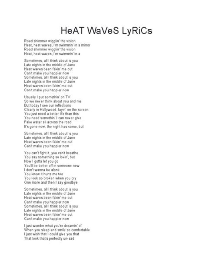 Heat wave lyrics