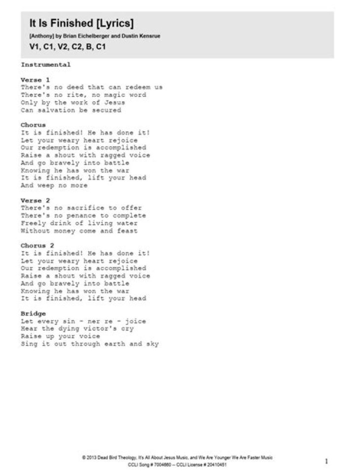 I aint finished lyrics