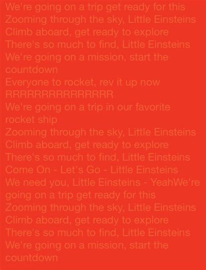 Little einstein lyrics
