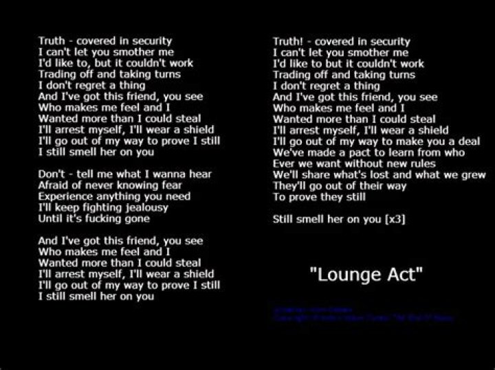 Lounge act lyrics