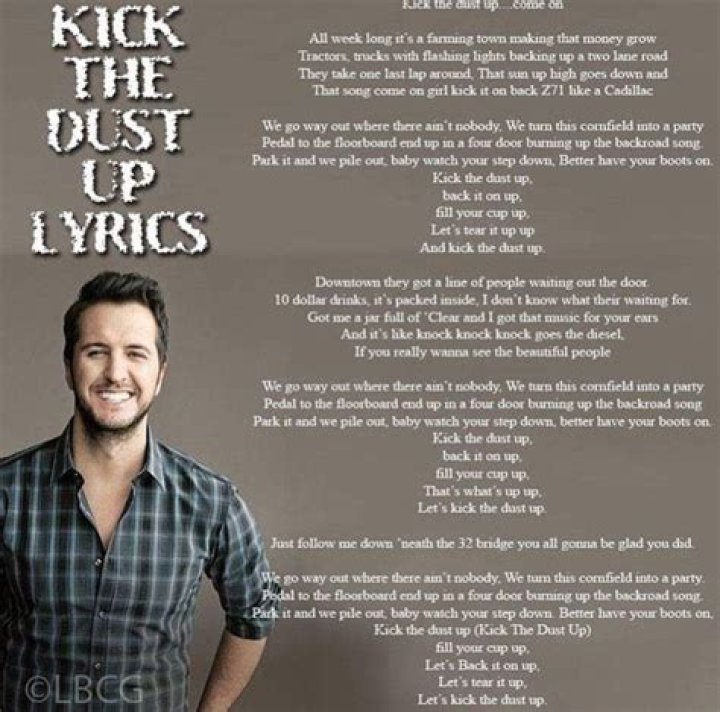 Luke bryan lyrics