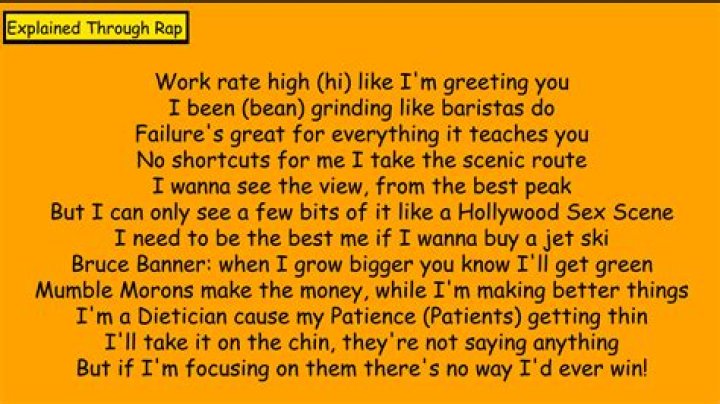 Rap about gold lyrics