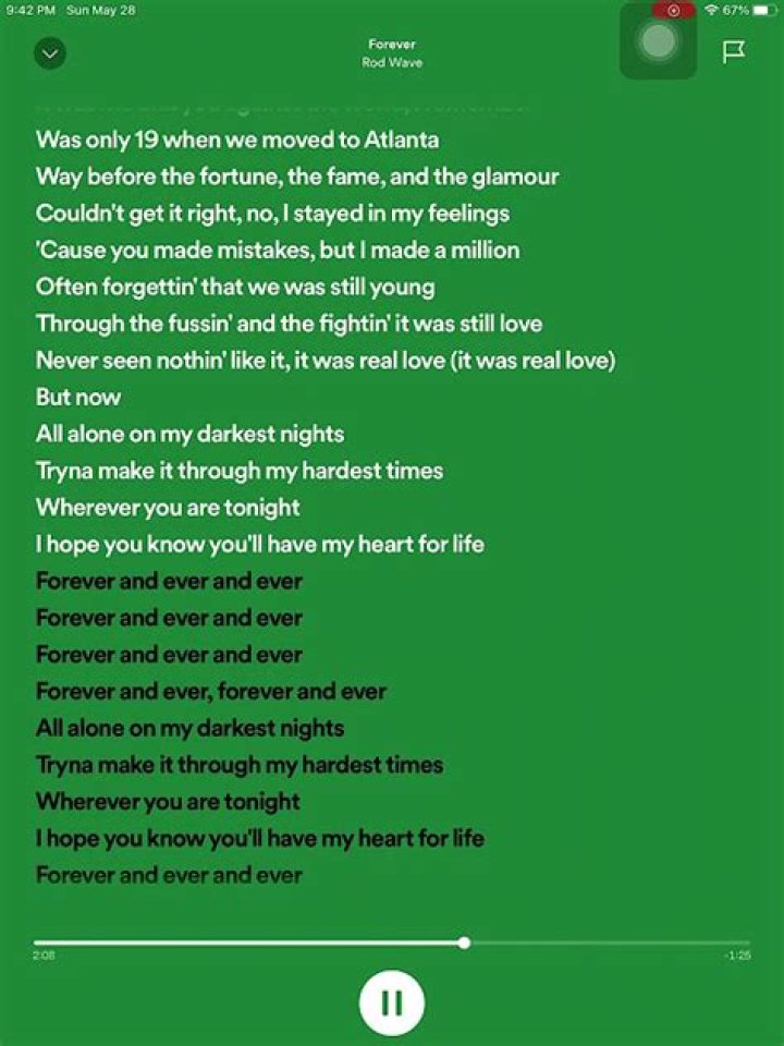 Rod wave forever lyrics