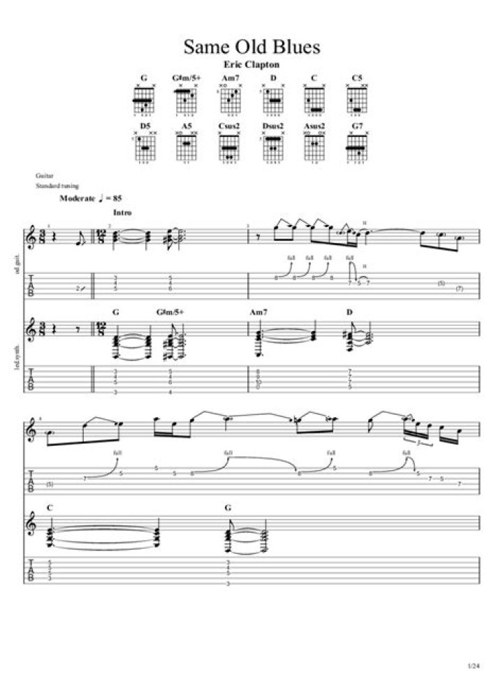 Same old blues lyrics