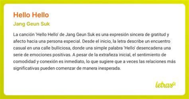 Significado de ​hello! de ROLE MODEL