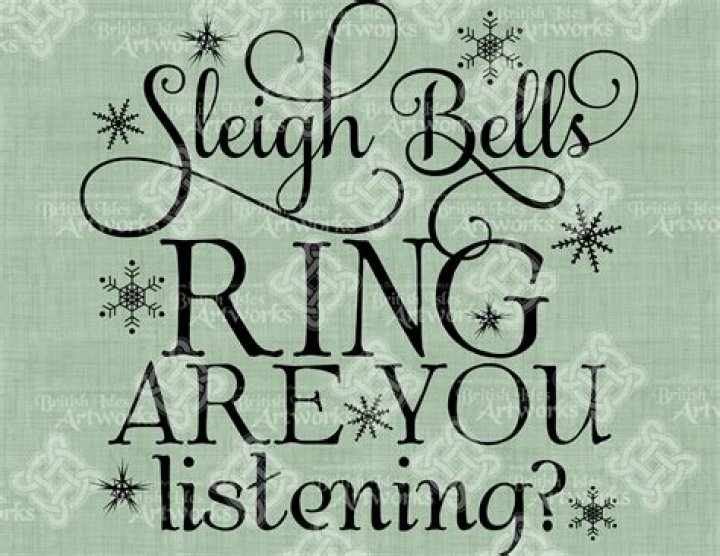 Sleigh bells ringing lyrics