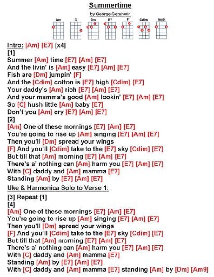 Summer summer summertime lyrics