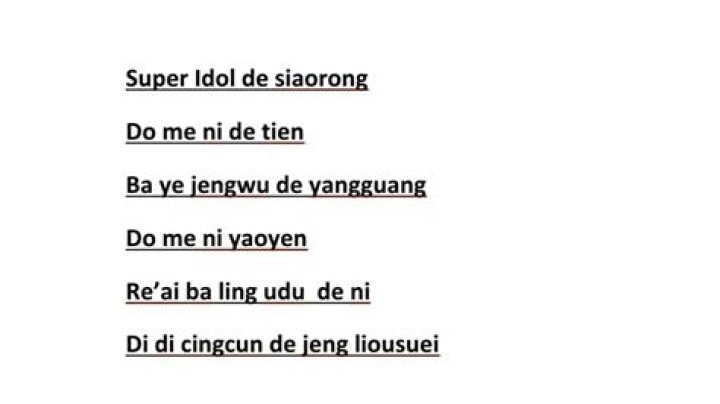 Super idol lyrics