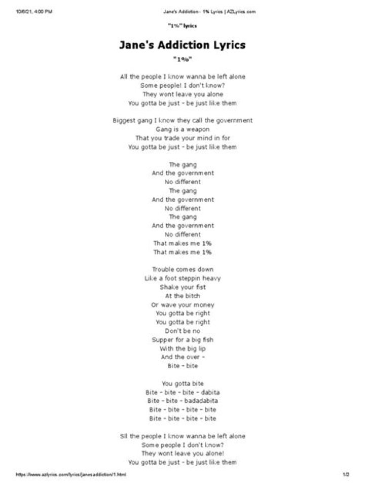 Your addiction lyrics